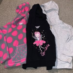 Girls 3t hoodie lot.
